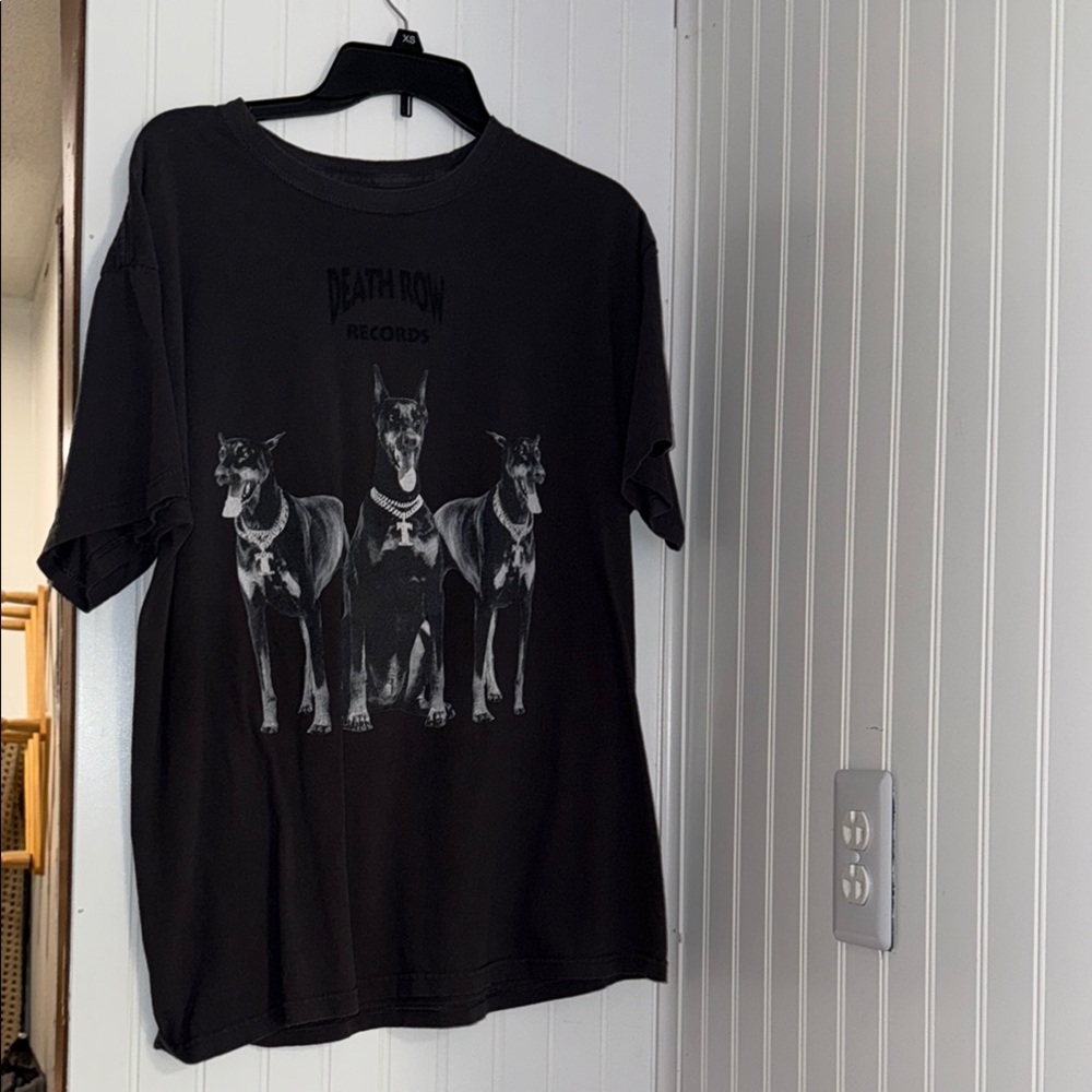 Black Short Sleeve Tees with Graphic Designs
